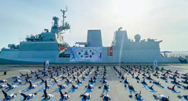 INS Kamorta Departs Island Concluding Formal Visit
